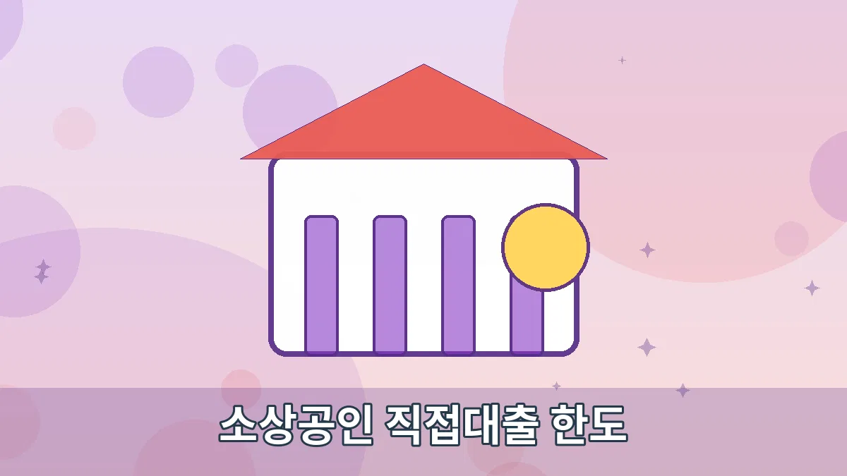 소상공인 직접대출 한도 안내 이미지 1